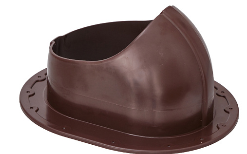 Проходной элемент Gervent Static для фальца и гибкой черепицы Коричневый