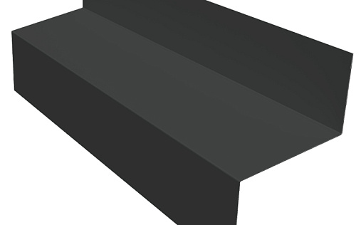 Отлив межэтажный 45 Grand Line с покрытием Satin 0,5 мм RAL 7016