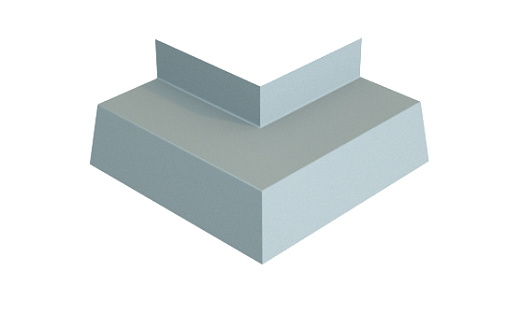 Угол отлива 50 внешний Grand Line с покрытием Полиэстер 0,45 мм RAL 9006