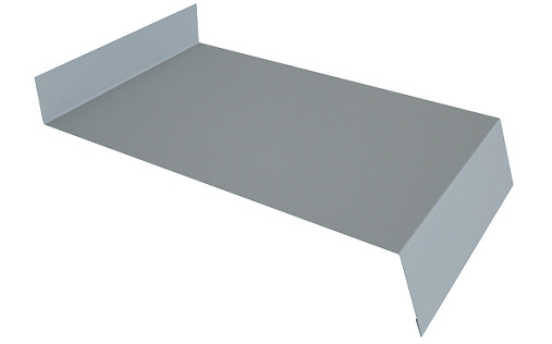 Отлив простой 150 Grand Line с покрытием Полиэстер 0,45 мм RAL 7004