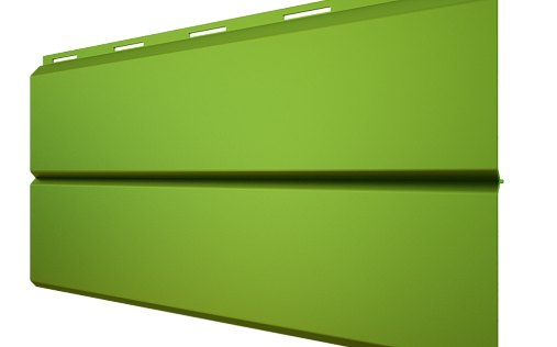 Металлический сайдинг Металл Профиль Lбрус RAL 6018 с покрытием Полиэстер 0.5 мм