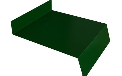 Отлив простой 100 Grand Line с покрытием Полиэстер 0,45 мм RAL 6005