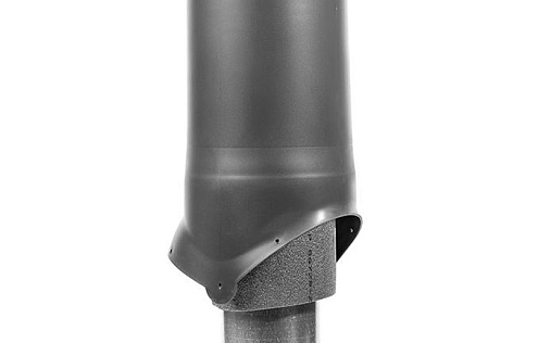 Вентиляционный выход Krovent Pipe-VT 125is диаметром 125/ИЗ/500 мм Серый