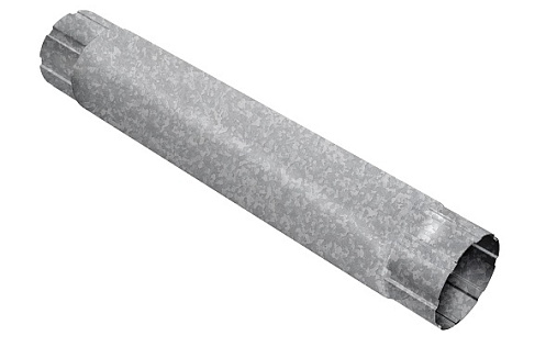 Труба круглая соединительная Grand Line Optima 100 мм 1 м Оцинкованный