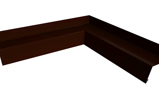 Угол отлива 50 внутренний Grand Line с покрытием Velur X 0,5 мм RAL 8017