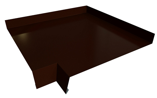 Угол отлива 250 внутренний Grand Line с покрытием Satin Matt 0,5 мм RAL 8017