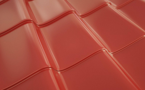 Металлочерепица Ламонтерра RAL 3011 с покрытием Purman 0.5 мм