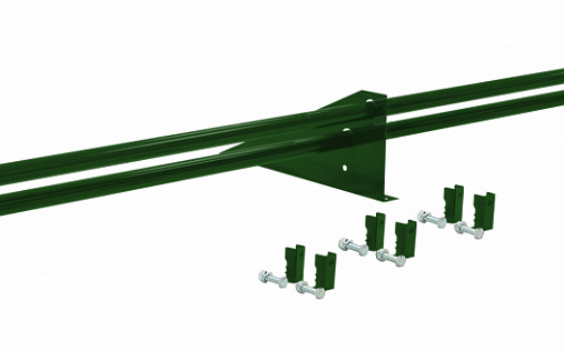 Снегозадержатель трубчатый для фальцевой кровли Optima RAL 6002 3м