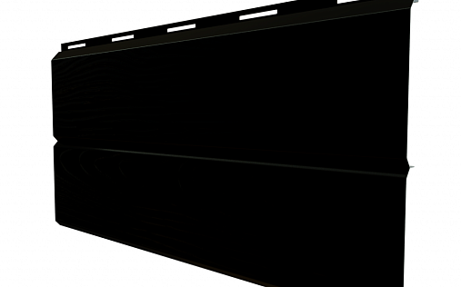 Металлический сайдинг Grand Line ЭкоБрус 3D RAL 9005 с покрытием Satin Мatt 0.5 мм
