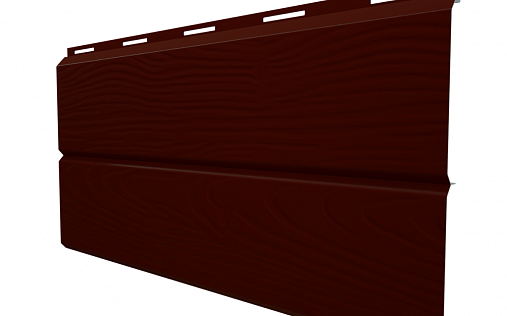 Металлический сайдинг Grand Line ЭкоБрус 3D RR 887 с покрытием GreenCoat Pural Matt 0.5 мм