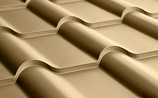 Профиль волновой Камея RAL 1014 с покрытием Полиэстер 0.45 мм