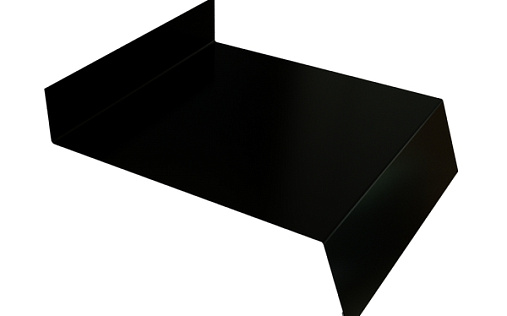 Отлив простой 100 Grand Line с покрытием Полиэстер 0,45 мм RAL 9005