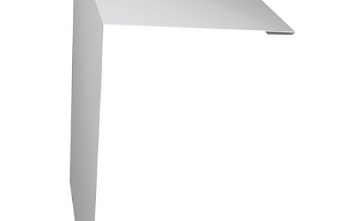 Планка околооконная простая 250x50 Grand Line с покрытием Полиэстер 0,4 мм RAL 9003