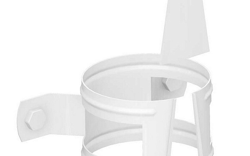 Кронштейн трубы 100 мм на дерево Металл Профиль Foramina 150/100 RAL 9010