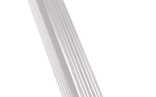 Труба прямоугольная металлическая с коленом Grand Line Vortex 103x77 мм 3 м RAL 9003