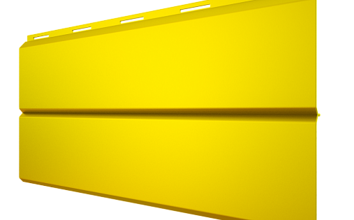 Металлический сайдинг Металл Профиль Lбрус RAL 1018 с покрытием Полиэстер 0.45 мм