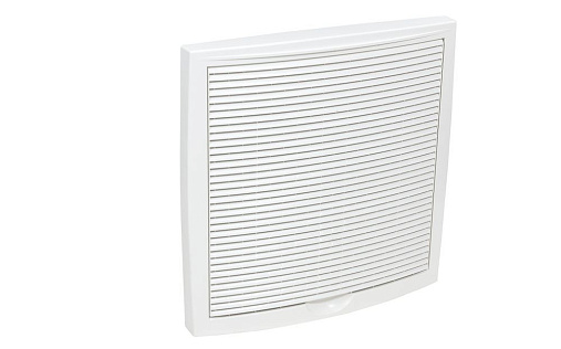 Наружная вентиляционная решётка Vilpe 375x375 Белый