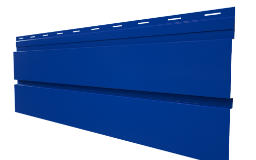 Металлический сайдинг Grand Line Квадро брус RAL 5005 с покрытием Полиэстер 0.4 мм