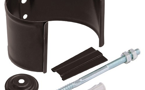 Кронштейн трубы на кирпич Grand Line 100 мм RAL 8017