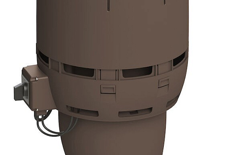 Вентилятор с шумопоглотителем Vilpe Flow ECo125Р/500 Коричневый