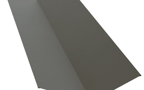 Планка верхней ендовы 145x145 Grand Line с покрытием Полиэстер 0,45 мм RAL 7005