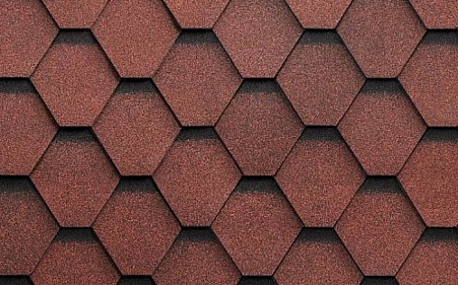 Гибкая черепица Shinglas Самба Рубин