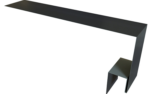 Планка околооконная сложная Блок-Хаус new 200x75x27 Grand Line с покрытием Velur X 0,5 мм RAL 7024