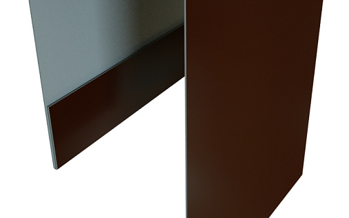 Планка П-образная Блок-Хаус new Grand Line с покрытием Velur X 0,5 мм RAL 8017