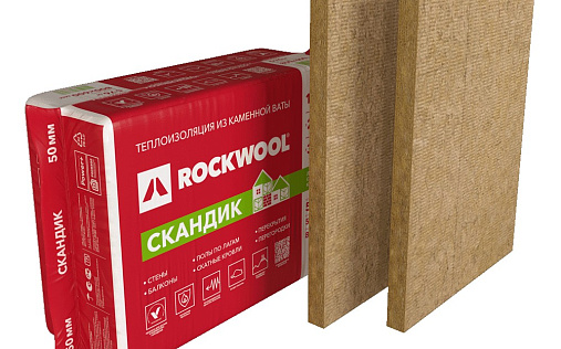Каменная вата Rockwool Лайт Баттс Скандик 50 мм
