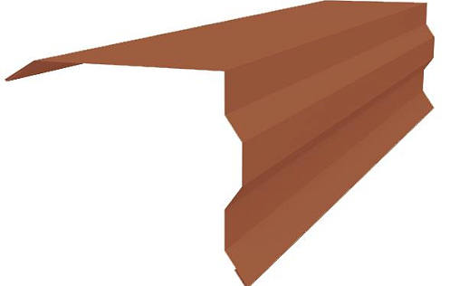 Торцевая фигурная планка 100x85 Grand Line с покрытием Полиэстер 0,45 мм RAL 8004