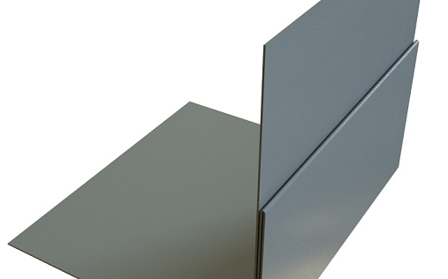 Планка приёмная оконная Grand Line с покрытием Satin 0,5 мм RAL 7004