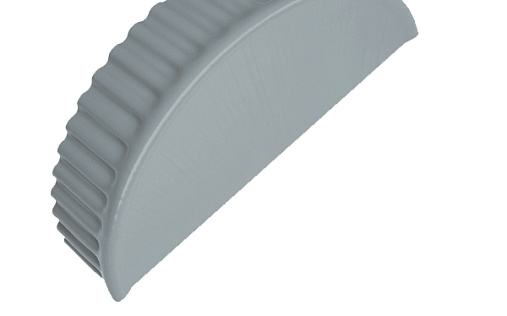 Торцевая заглушка Grand Line с покрытием Полиэстер 0,45 мм RAL 7004