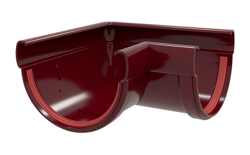 Угол желоба ПВХ 90 градусов Grand Line Дизайн 135/90 RAL 3005