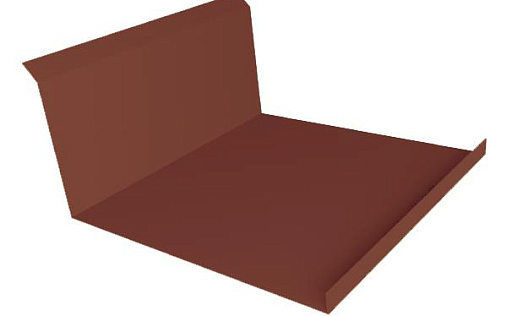 Планка нижнего примыкания 20х122х260х15 Grand Line с покрытием Полиэстер 0,45 мм RAL 3009