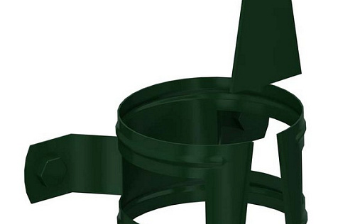 Кронштейн трубы 100 мм на дерево Металл Профиль Foramina 150/100 RAL 6005