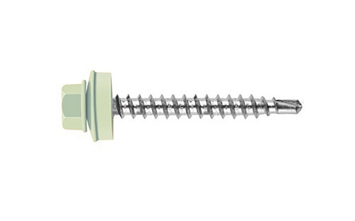 Кровельный саморез по дереву Daxmer 4,8x50 RAL 9006 (150 шт) сверло №1