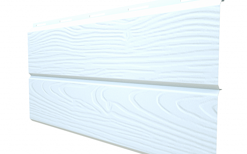 Металлический сайдинг Grand Line ЭкоБрус 3D RAL 9003 с покрытием Drap 0.45 мм