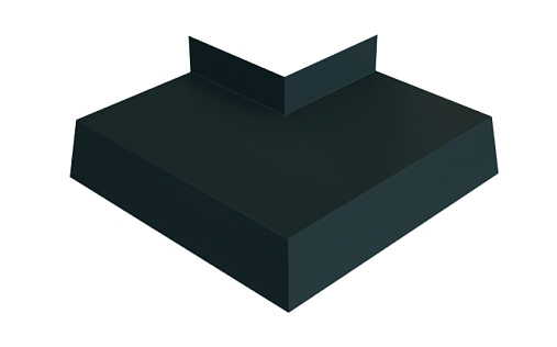 Угол отлива 100 внешний Grand Line с покрытием Velur X 0,5 мм RAL 7016