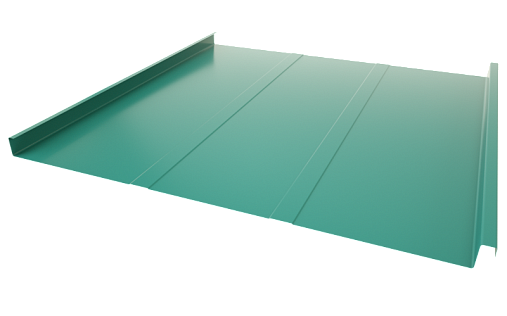 Двойной стоячий фальц Line Grand Line RAL 5021 с покрытием Полиэстер 0.45 мм