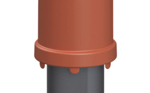 Вентиляционный выход Vilpe Flow 110C/ИЗ/400 Кирпичный