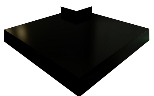 Угол отлива 250 внешний Grand Line с покрытием Velur X 0,5 мм RAL 9005