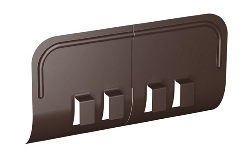 Ограничитель перелива желоба 150 мм Металл Профиль Foramina RAL 8017