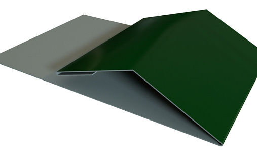 Планка финишная Блок-Хаус new Grand Line с покрытием Satin 0,5 мм RAL 6005