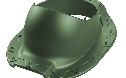 Проходной элемент Vilpe Aalto 2K Зелёный для металлочерепицы с профилем Adamante