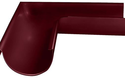 Угол желоба внешний Grand Line Optima 90° 125 мм RAL 3005