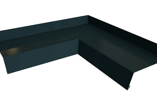 Угол отлива 100 внутренний Grand Line с покрытием Velur X 0,5 мм RAL 7016