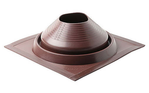 Проходка Комби Master Flash №8 диаметром 175-330 мм, 465х465 мм, коричневый, EPDM термостойкая