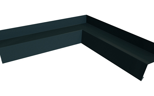 Угол отлива 50 внутренний Grand Line с покрытием Velur X 0,5 мм RAL 7016