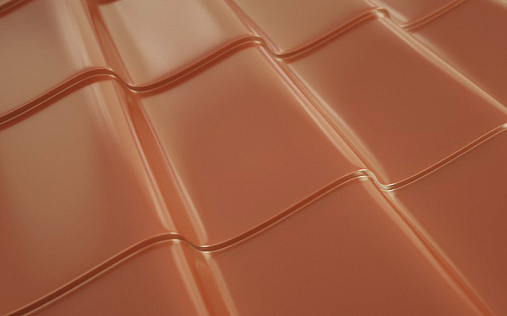 Металлочерепица Ламонтерра RAL 8004 с покрытием VikingMP E 0.5 мм