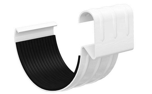 Соединитель желоба 150 мм Металл Профиль Foramina RAL 9010